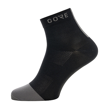 GOREWEAR M Light Mid Socks in Black/Graphite Grey 6-7.5 Moisture Wicking F9DECFD9, 100232-9991-M