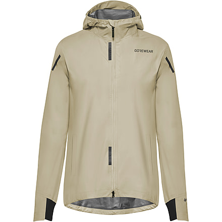 GOREWEAR CONCURVE GORE-TEX Running Jacket Womens in Tech Beige XL 16-18 Slim fit Waterproof A64576AE, 101067-BG00-44