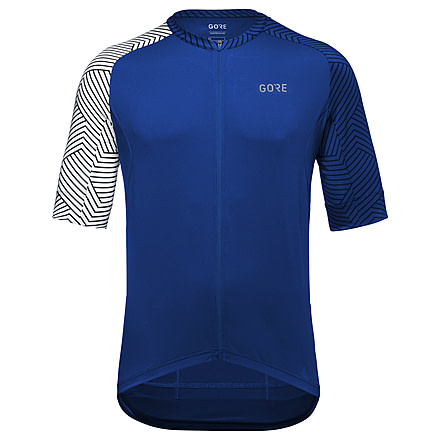 GOREWEAR Mens C5 Cycling Jersey in Ultramarine Blue/White XS Form fit EB6CD9F6, 100164-BL01-S