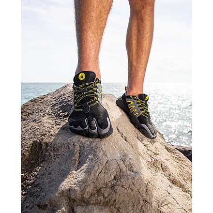 Aquapac Mens 3T Barefoot Warrior Water Shoes - Black/Yellow E1895E8A, 12, BLACK/YELLOW, 3TBFW-BKYL-12