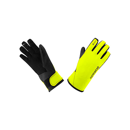 GOREWEAR GORE-TEX Insulated Gloves in Neon Yellow/Black Medium Waterproof 1AF2F1CB, 101089-0899-7