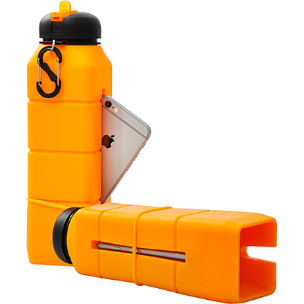Acecamp Sound Bottle Orange Holds 26 Fl Oz Silicone