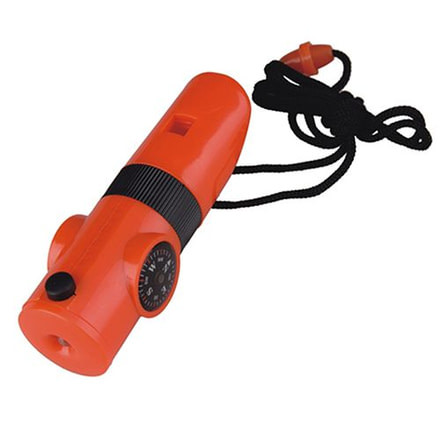 Acecamp 7-Function Whistle, Orange, Orange, 1 Year Limited Warranty, ACE-3347