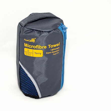 Acecamp Microfiber Towel Terry, SM, Blue, Blue, Small, 1 Year Limited Warranty, ACE-5186
