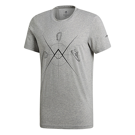Adidas Terrex Ascend Tee - Mens, Medium Grey Heather, DW5633-DEMO