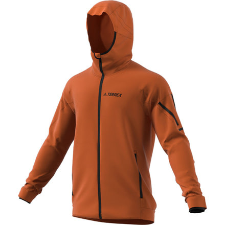 Adidas Terrex Demo, Climaheat Fleece Hooded Jacket - Men's, Tech Copper, Medium DZ5981-M-DEMO
