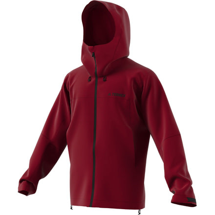 Adidas Terrex Demo, Swift Rain Jacket - Men's, Col Burgundy, Medium, DZ5982-M-DEMO