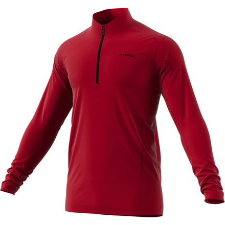 Adidas Terrex Demo, Tracerocker 1/2 Zip - Men's, Active Maroon, Medium DZ5955-M-DEMO