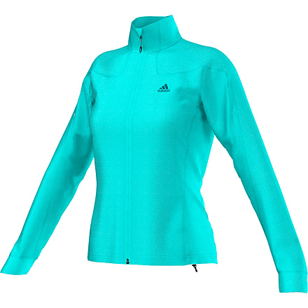 Adidas Terrex Hiking Melange Fleece Jacket - Women's-Vivid Mint-Small, 188301