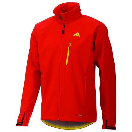 Adidas Terrex Hiking/Trekking Soft Shell Jacket - Men's-Vivid Red-Small