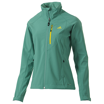 Adidas Terrex Hiking/Trekking Soft Shell Jacket - Women's-Pink-X-Small