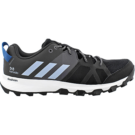 Adidas Terrex Kanadia 8 Trail Running Shoe - Men's-Black/Easy Blue/Trace Grey-Medium-14