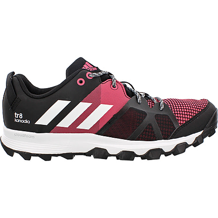 Adidas Terrex Kanadia 8 Trail Running Shoe - Women's-Black/White/Pink-Medium-6.5