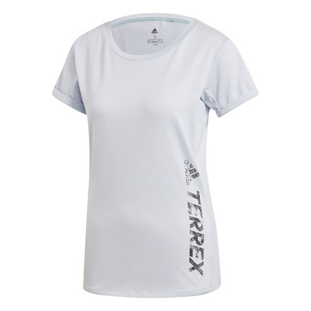 Adidas Terrex Logo Tee - Women's, Aero Blue, DT4213-DEMO