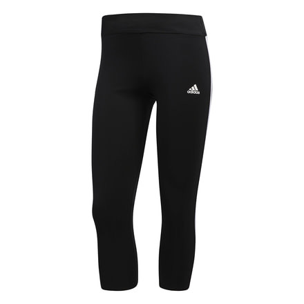 Adidas Terrex Response Women's 3/4 Length 2-Stripe Tight, Black/White, Large, CF5478-L