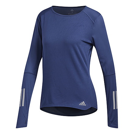 Adidas Terrex Response Women's Long Sleeve Tee Shirt, Noble Indigo, Large, CF2120-L
