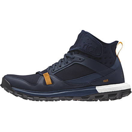 Adidas Terrex Riot Boost Trail Running Shoe - Men's-Navy/Blue/Orange-Medium-8