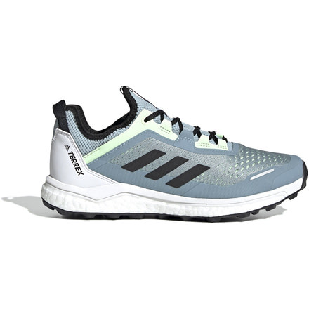Adidas Terrex Agravic Flow - Womens, Ash Grey/Black/Glow Green, 8.5, G26099-8.5