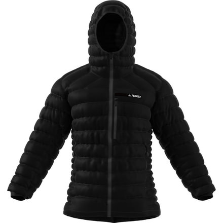 Adidas Terrex Climaheat Agravic Down Hooded Jacket - Men's-Black-Large