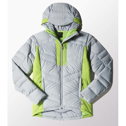 Adidas Terrex Climaheat Ice Jacket - Men's-Mid Grey/Solar Green-Small