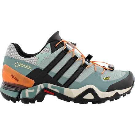 Adidas Terrex Fast R GTX Hiking Shoe - Women's-Tactile Green/Black/Vapour Steel-Medium-9