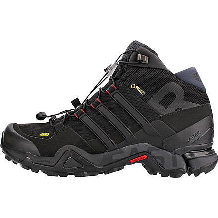 Adidas Terrex Fast R Mid GTX Hiking Boot - Women's-Black/Dark Grey/Power Red-Medium-9.5