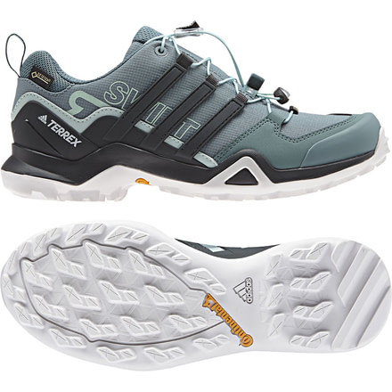 Adidas Terrex Swift R2 GTX Hiking Shoe - Women's, Raw Green/Carbon/Ash Green, 7, AC8058-7