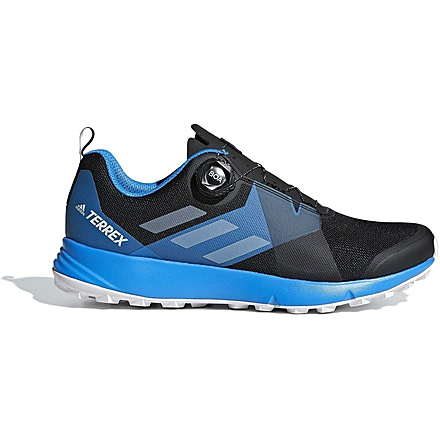 Adidas Terrex Two Boa Trail Running Shoe - Men's, Black/Gray One/Bright Blue, 10, AC7903-10