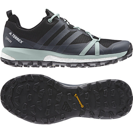 Adidas Terrex Women's Terrex Agravic GTX Trailrunning Shoes, Carbon/Grey Three/Ash Green, 7 US, CM7648-7