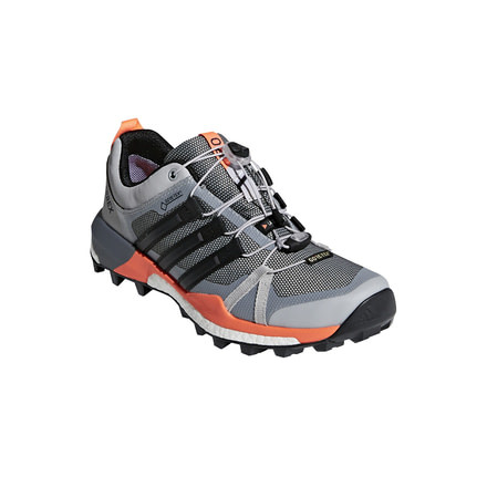 Adidas Terrex Women's Terrex Skychaser GTX Trailrunning Shoes, Grey Two/Black/Hi-Res Orange, 10 US, CQ1745-10