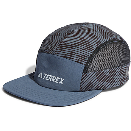 Adidas Terrex Heat Rdy 5 Panel Graphic Cap, Wonder Steel/Black, One Size, HY4322-OSFM