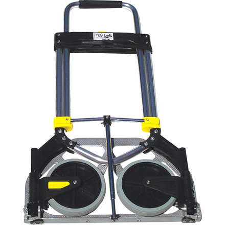 Advanced Elements Compact Luggage Cart, 150.00 lb Capacity, 2 Caster, Steel, Silver, Black AE2016