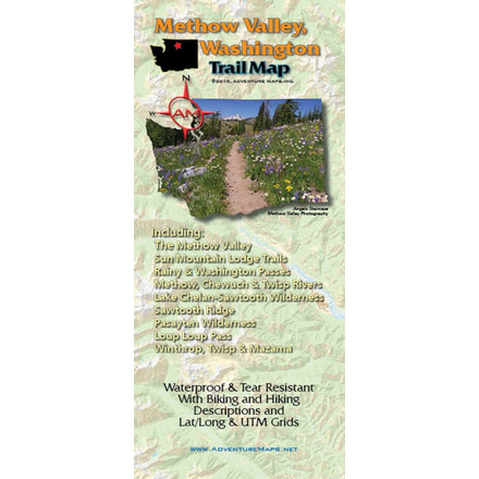 Adventure Maps Methow Valley Trail Map adm0010