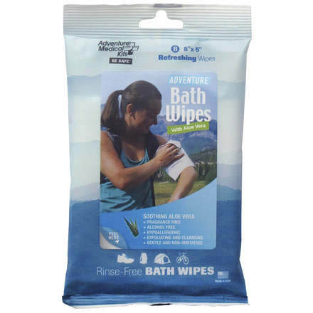Adventure Medical Adventure Bath Wipes - Travel Size - 8 Pack