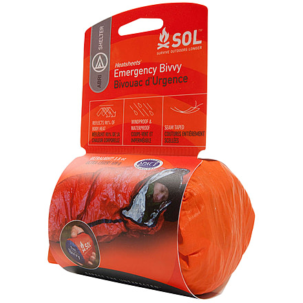 Adventure Medical Kits 01401138 SOL Emergency Bivvy Aluminum-Coated Polyethylene