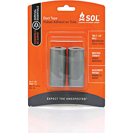 Adventure Medical Kits Duct Tape, 2 X 50'' Rolls 0140-1005