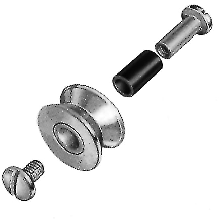 Aftco Top Roller Assembly #2 Stainless Steel Replacement Assembly For Top Rollers, Thru 14, Size 8L, TRA2SS