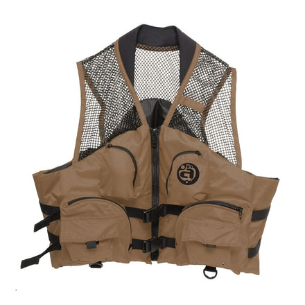 Airhead Deluxe Mesh Top Fishing Vest, Bark, Large/Extra Large, 12003-05-A-BA