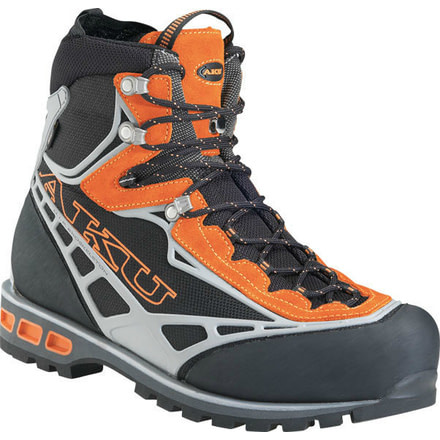 Aku Spider Light II GTX - Mountaineering Boot - Men's-Black/Orange-9 US
