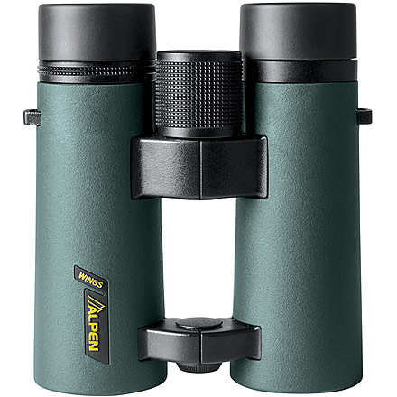 Alpen Wings 10x42 Binocular, BAK4, Multicoated, Dark Green, Medium Roof, 546