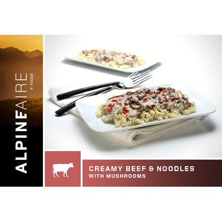 Katadyn Alpine Aire Foods Creamy Beef and Noodles with Mushrooms - 2 Servings