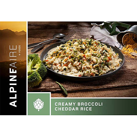Katadyn Alpine Aire Foods Foods Creamy Broccoli-Cheddar Rice, 60125