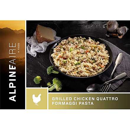 Katadyn Alpine Aire Foods Foods Grilled Chickens Quattro Formaggi Pasta, 60340