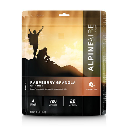 Katadyn Alpine Aire Foods Raspberry Granola with Milk - 2 Servings