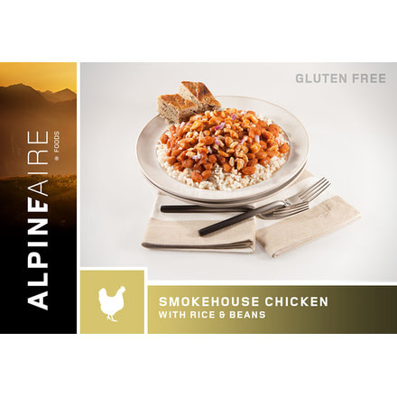 Katadyn Alpine Aire Foods Smokehouse Chicken with Beans and Rice, 6 oz, 60409