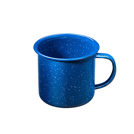 Alpine Mountain Gear 12 Oz. Enamel Coffee Mug, Blue, AMG12ENM-MUG