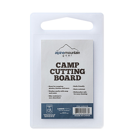 Alpine Mountain Gear Camp Cutting Board, White, AMGCCB