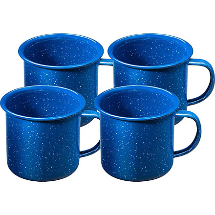 Alpine Mountain Gear Enamelware Mug Set - 4 Person, AMG12ENM-4MUG