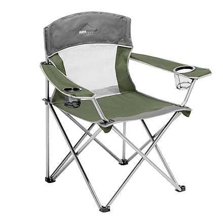 Alpine Mountain Gear Mega Mesh Chair, Green, AMG-MMM/GRN