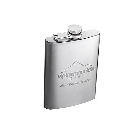 Alpine Mountain Gear Stainless Steel Flask w/ Twist-off cap, AMGSS8-FLSK